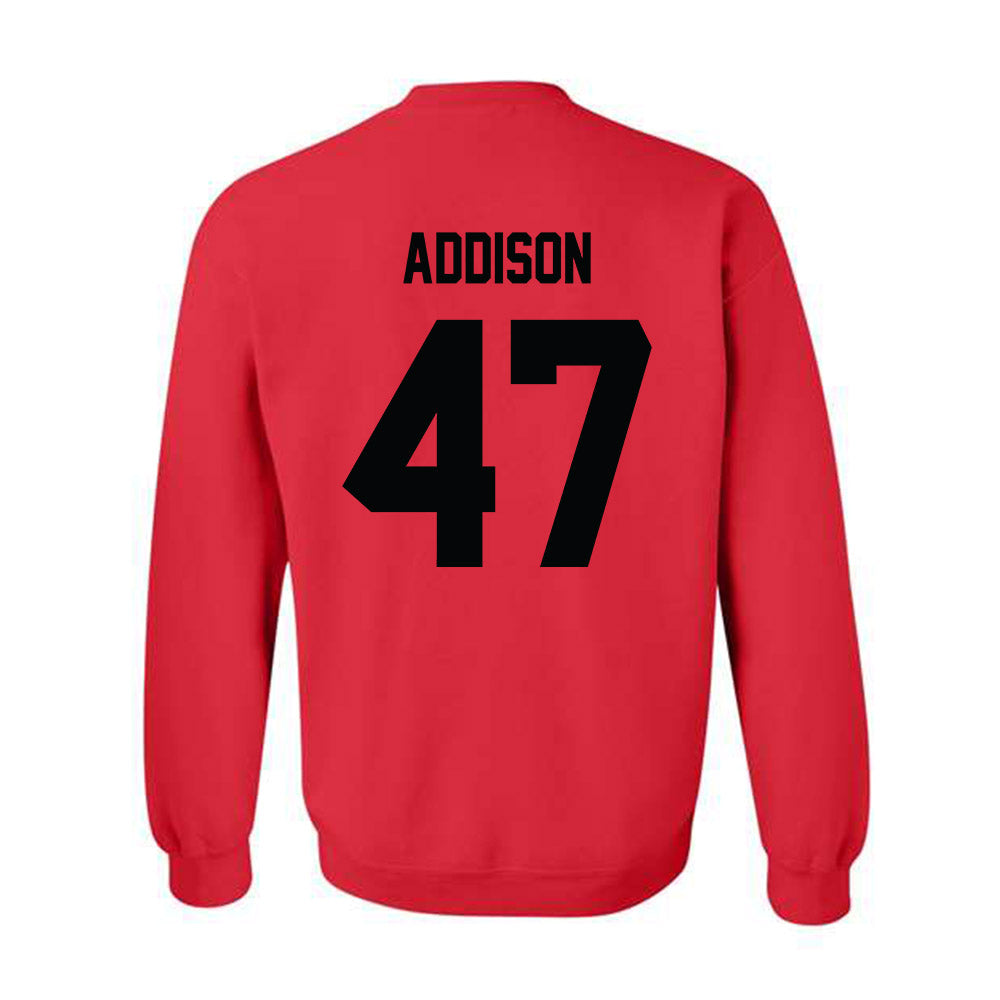 Texas Tech - NCAA Baseball : Logan Addison - Classic Shersey Crewneck Sweatshirt-1