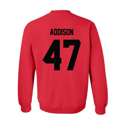 Texas Tech - NCAA Baseball : Logan Addison - Classic Shersey Crewneck Sweatshirt-1