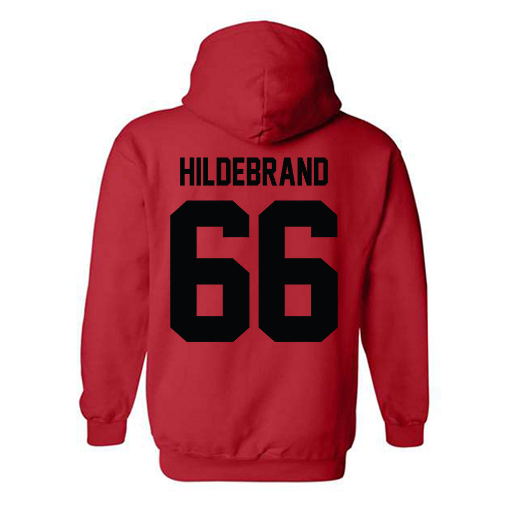 Texas Tech - NCAA Football : Jackson Hildebrand - Classic Shersey Hooded Sweatshirt-1