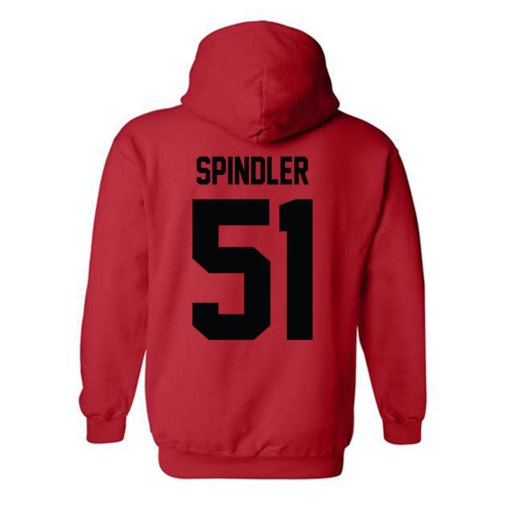 Texas Tech - NCAA Baseball : Jake Spindler - Classic Shersey Hooded Sweatshirt-1