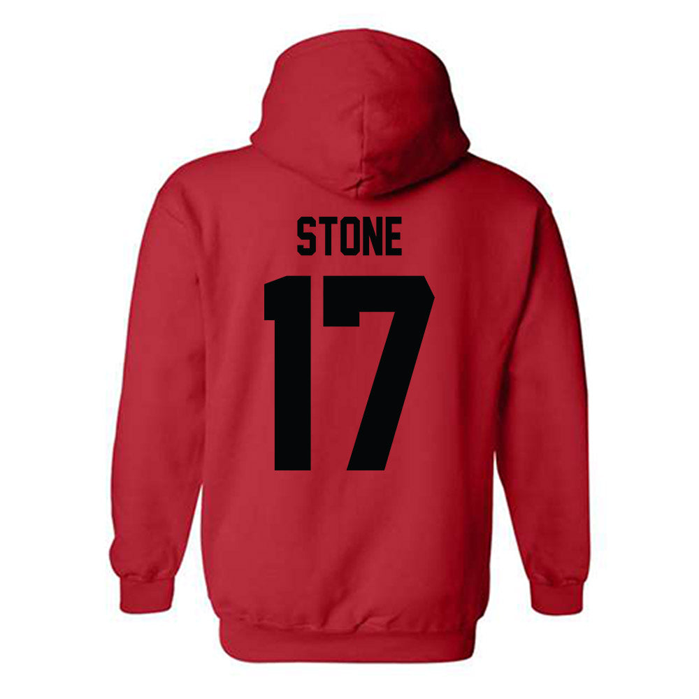 Texas Tech - NCAA Football : Leyton Stone - Classic Shersey Hooded Sweatshirt-1