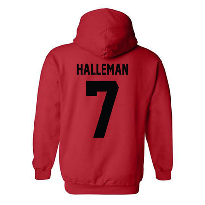 Texas Tech - NCAA Softball : Logan Halleman - Classic Shersey Hooded Sweatshirt-1