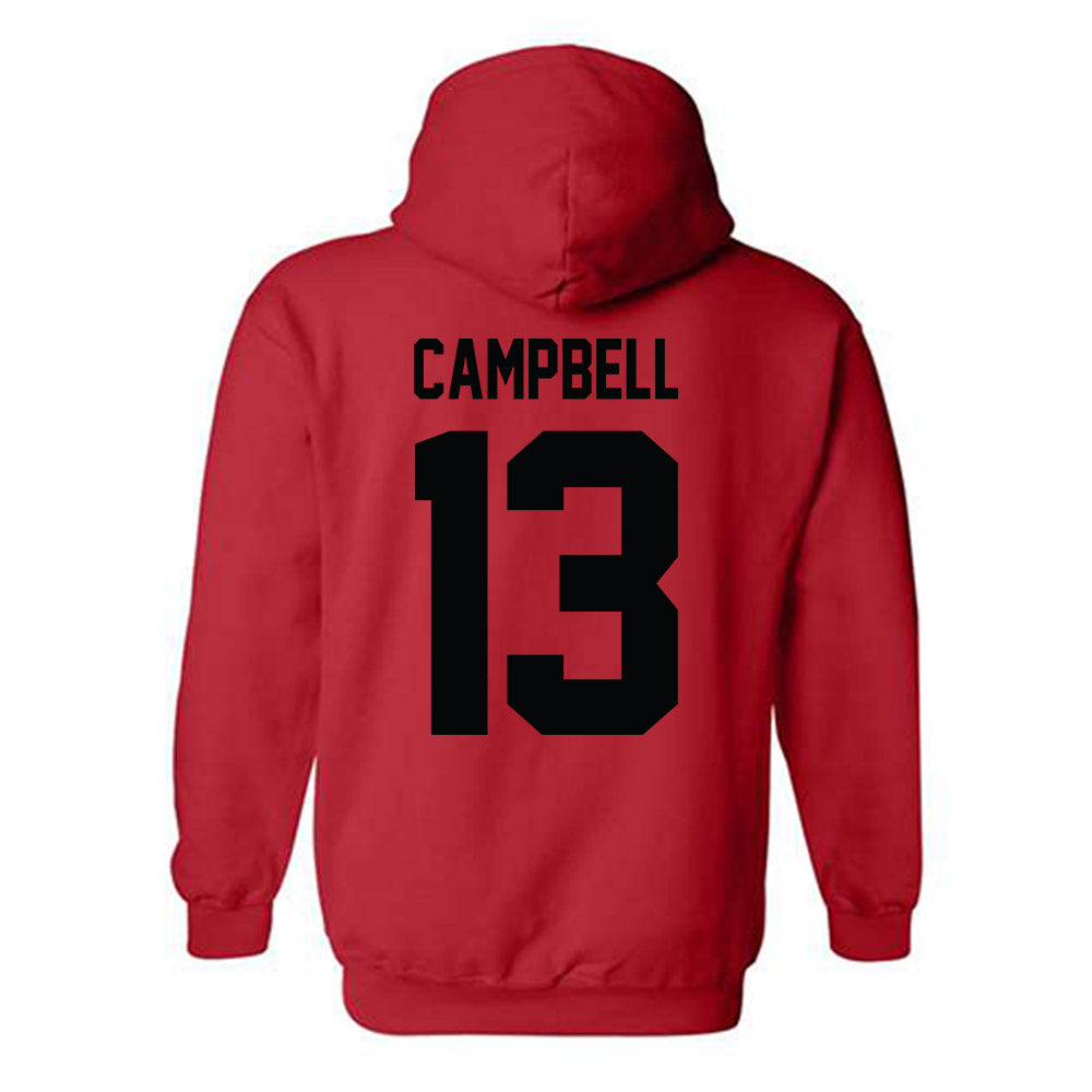 Texas Tech - NCAA Football : Chase Campbell - Classic Shersey Hooded Sweatshirt-1