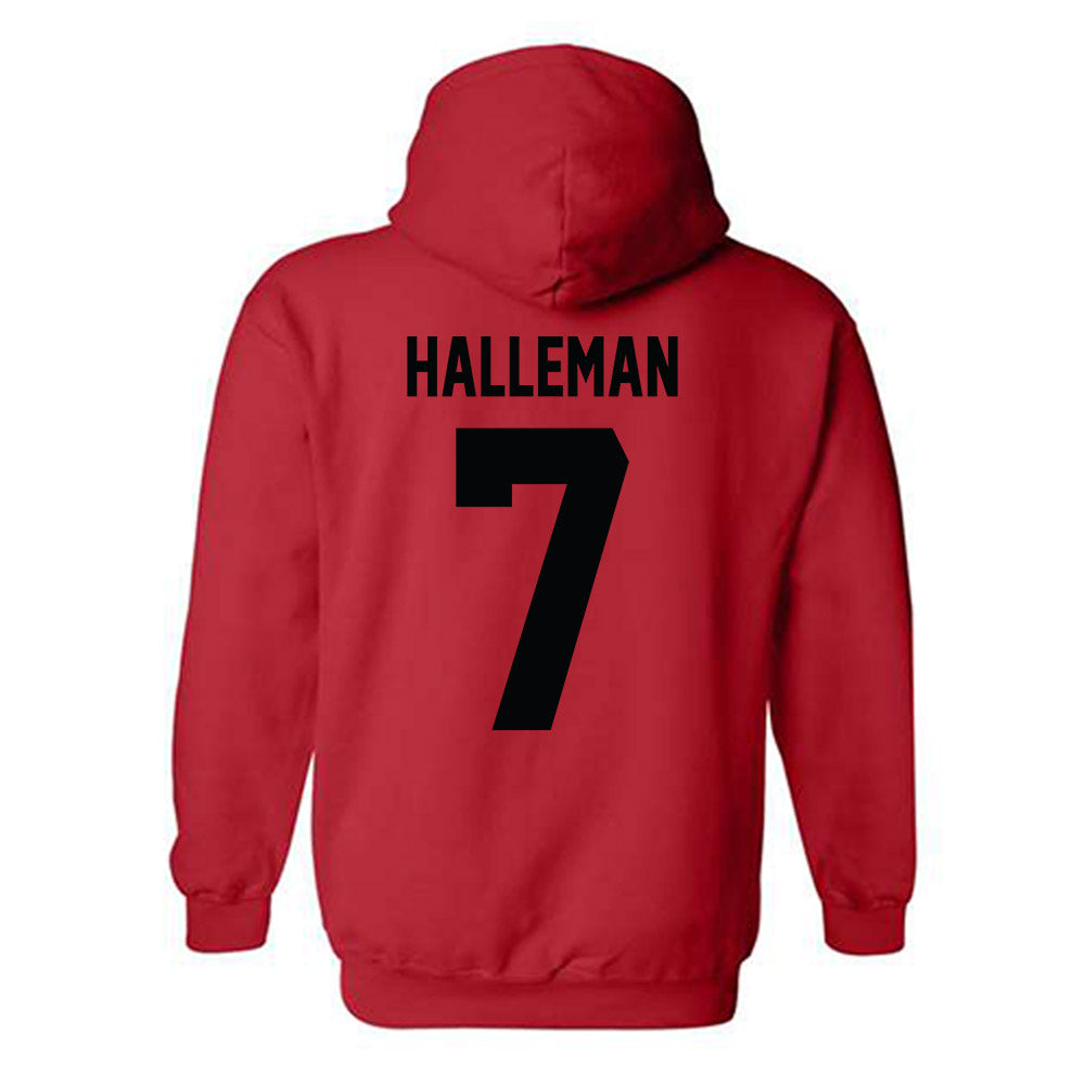 Texas Tech - NCAA Softball : Logan Halleman - Classic Shersey Hooded Sweatshirt-1