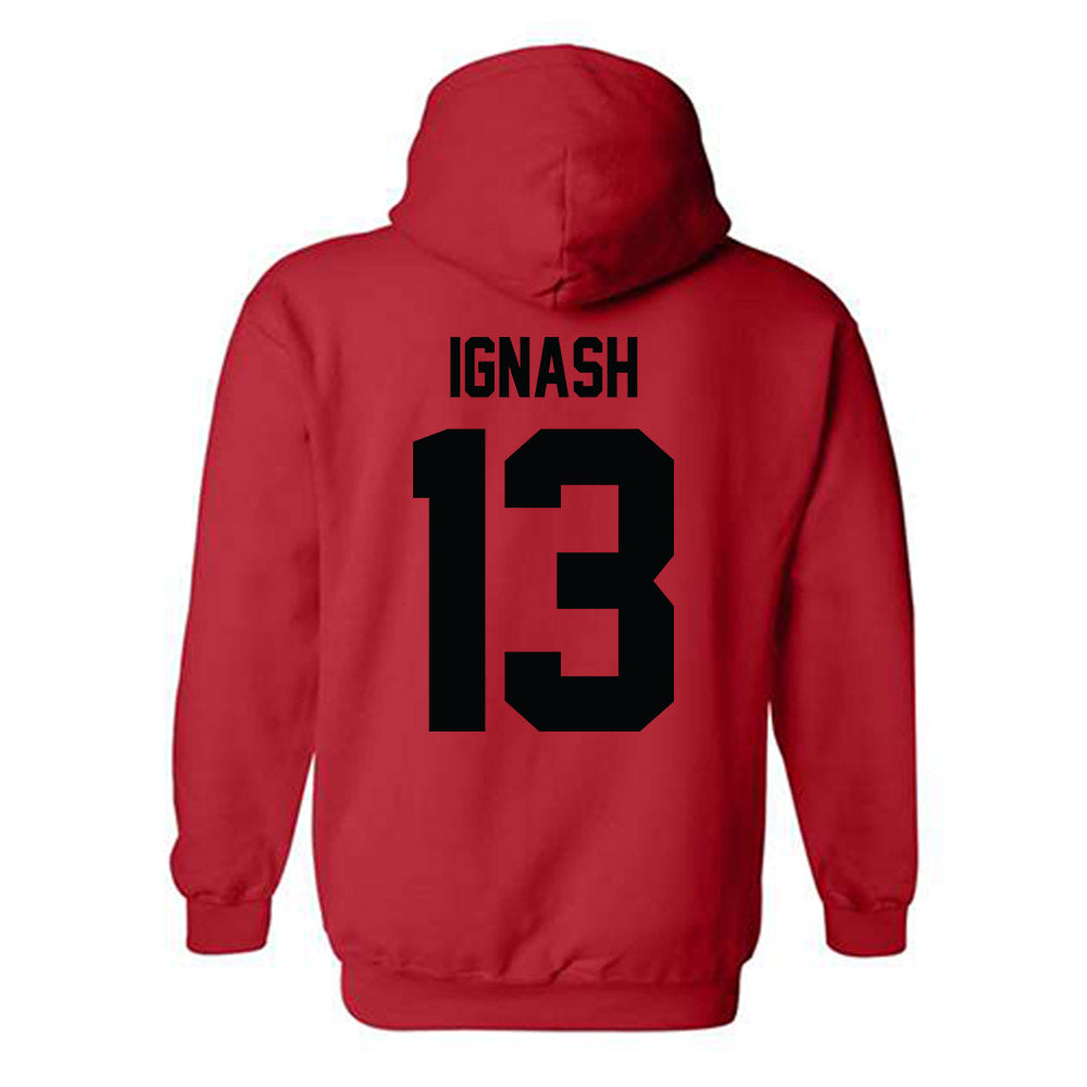 Texas Tech - NCAA Women's Volleyball : Shelby Ignash - Classic Shersey Hooded Sweatshirt-1