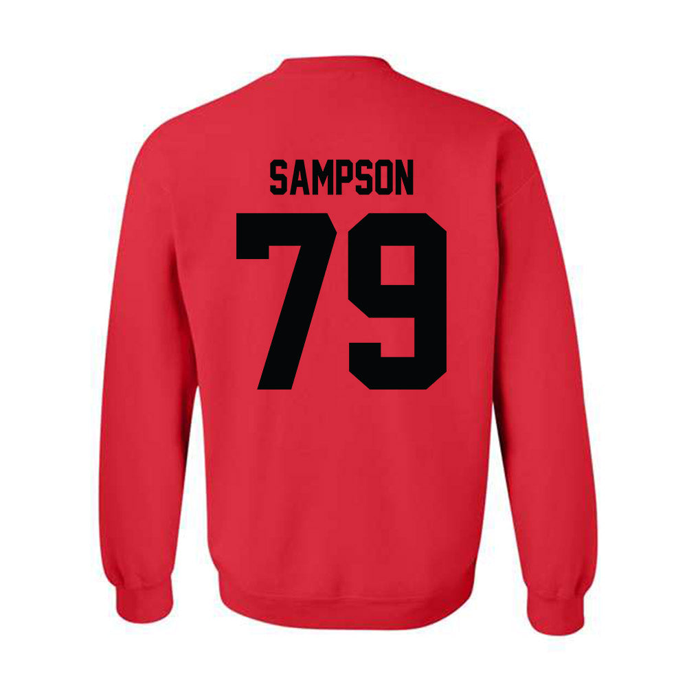 Texas Tech - NCAA Football : Howard Sampson - Classic Shersey Crewneck Sweatshirt-1
