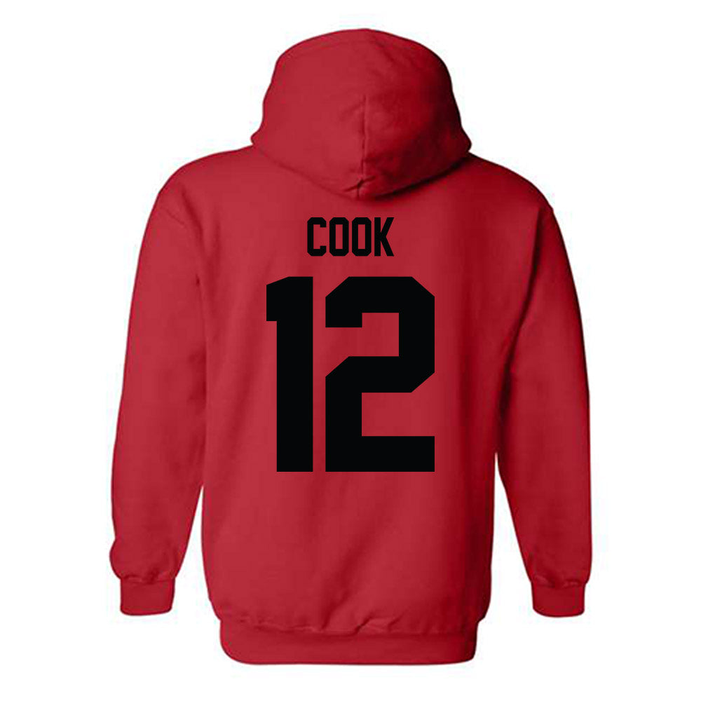 Texas Tech - NCAA Women's Volleyball : Taylor Cook - Classic Shersey Hooded Sweatshirt-1