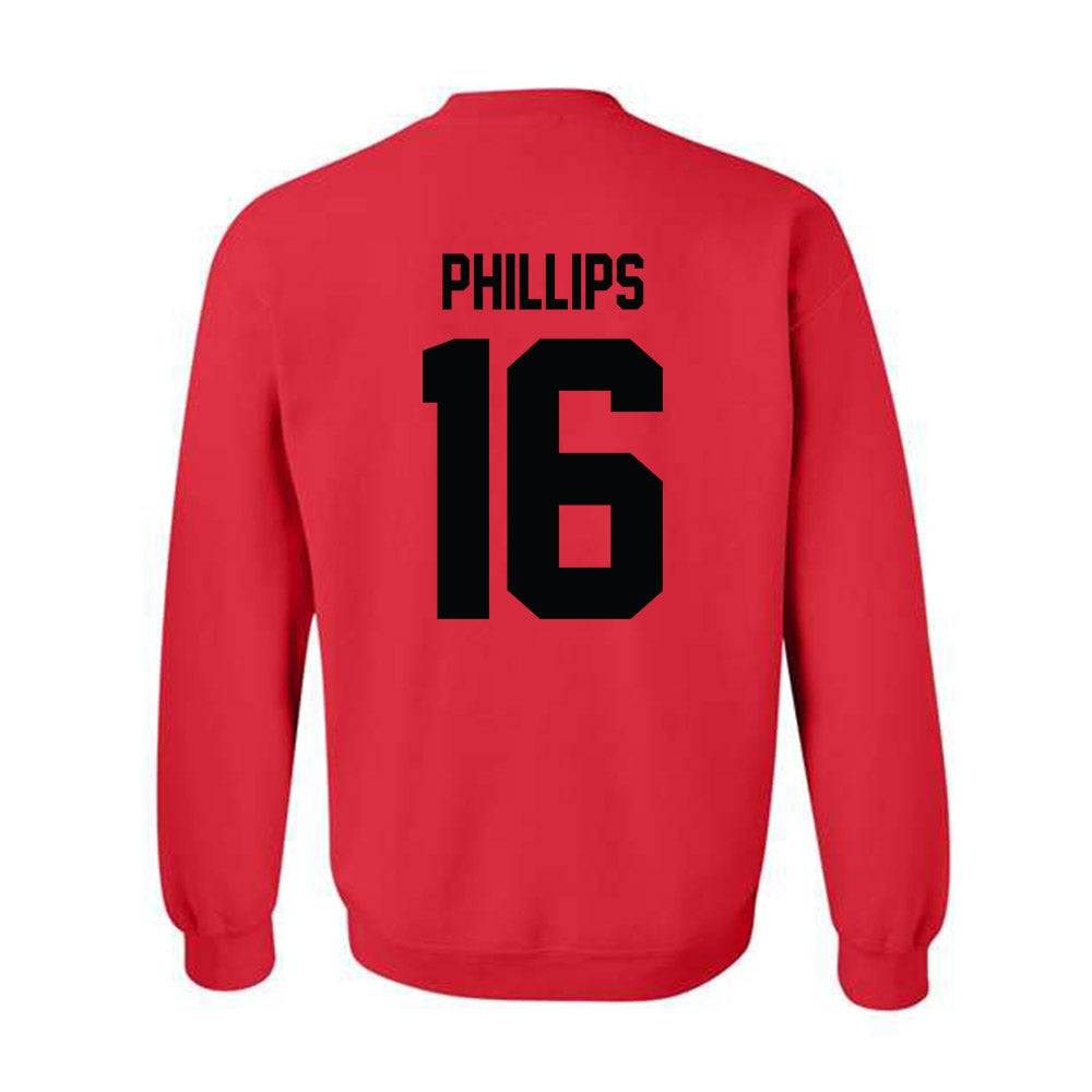 Texas Tech - NCAA Football : Holden Phillips - Classic Shersey Crewneck Sweatshirt-1