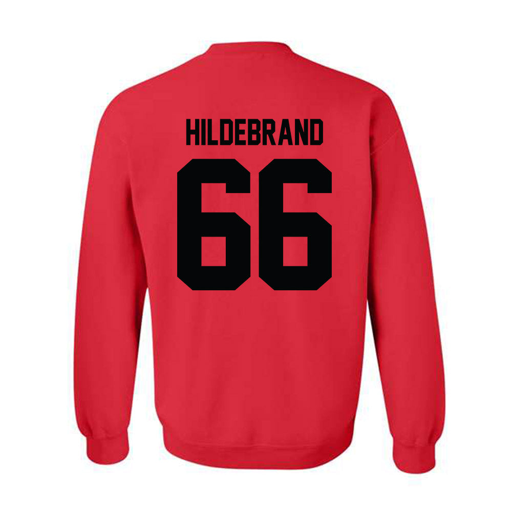 Texas Tech - NCAA Football : Jackson Hildebrand - Classic Shersey Crewneck Sweatshirt-1