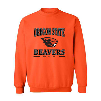 Oregon State - NCAA Wrestling : Nash Singleton - Classic Shersey Crewneck Sweatshirt-0