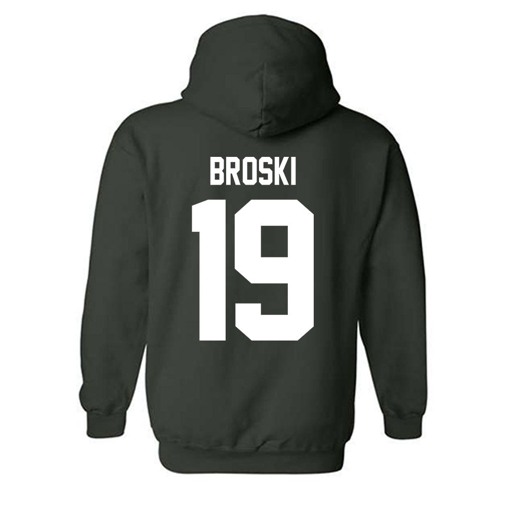 Michigan State - NCAA Baseball : Adam Broski - Classic Shersey Hooded Sweatshirt-1