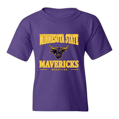 Minn. St. - NCAA Wrestling : Jacob Fitzpatrick - Classic Shersey Youth T-Shirt-0