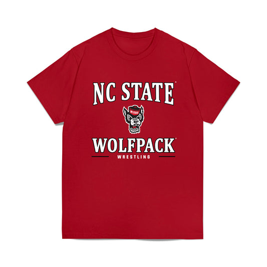 NC State - NCAA Wrestling : Justin Mullis - Classic Shersey Heavy Cotton™ T-Shirt-0