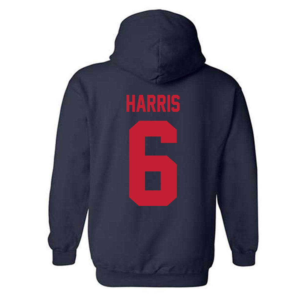 Samford - NCAA Baseball : Jackson Harris - Classic Shersey Hooded Sweatshirt-1
