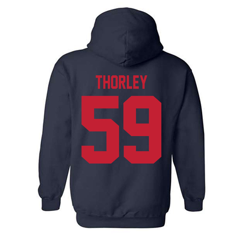 Samford - NCAA Football : Will Thorley - Classic Shersey Hooded Sweatshirt-1