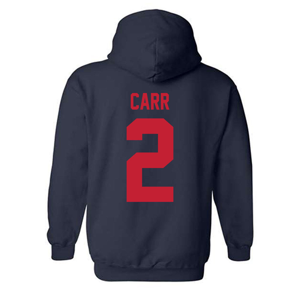 Samford - NCAA Baseball : Cade Carr - Classic Shersey Hooded Sweatshirt-1