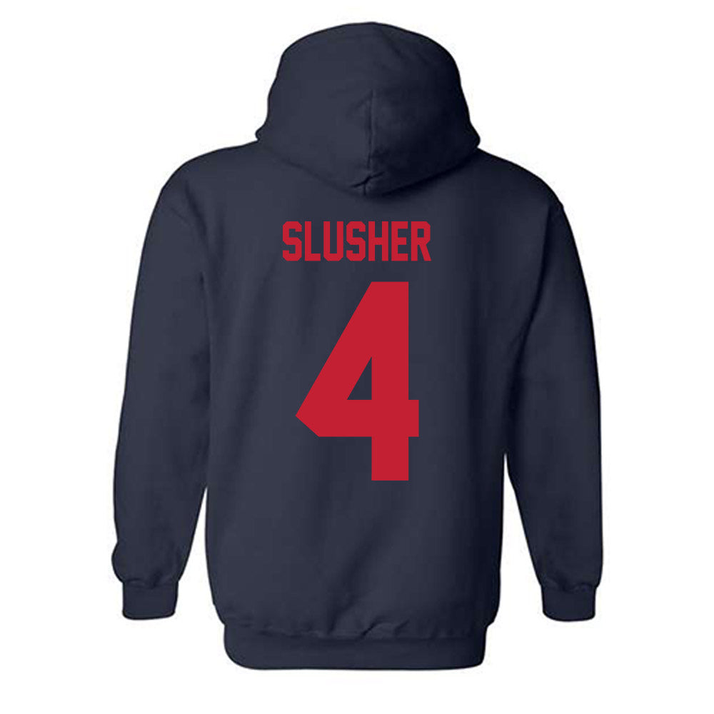 Samford - NCAA Women's Volleyball : Hazel Slusher - Classic Shersey Hooded Sweatshirt-1