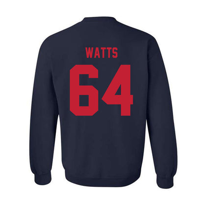 Samford - NCAA Football : Noah Watts - Classic Shersey Crewneck Sweatshirt-1