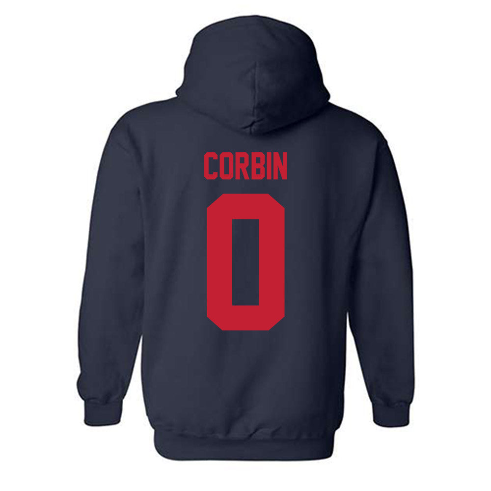 Samford - NCAA Football : Key Corbin - Classic Shersey Hooded Sweatshirt-1