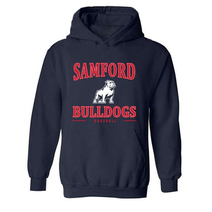 Samford - NCAA Baseball : Jake Souders - Classic Shersey Hooded Sweatshirt-0