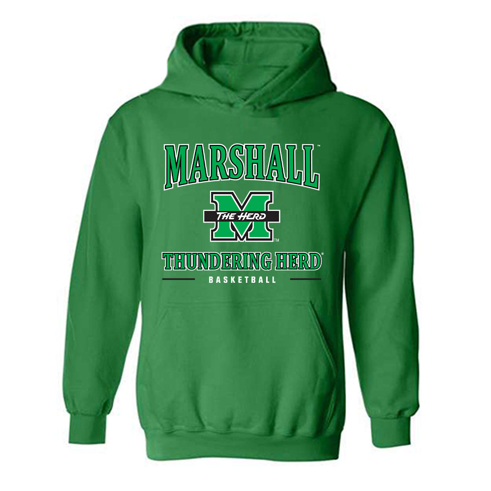 Marshall - NCAA Men's Basketball : Khaman Maker - Classic Shersey Hooded Sweatshirt-0