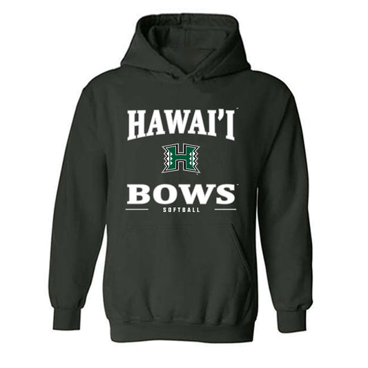 Hawaii - NCAA Softball : Larissa Goshi - Classic Shersey Hooded Sweatshirt-0