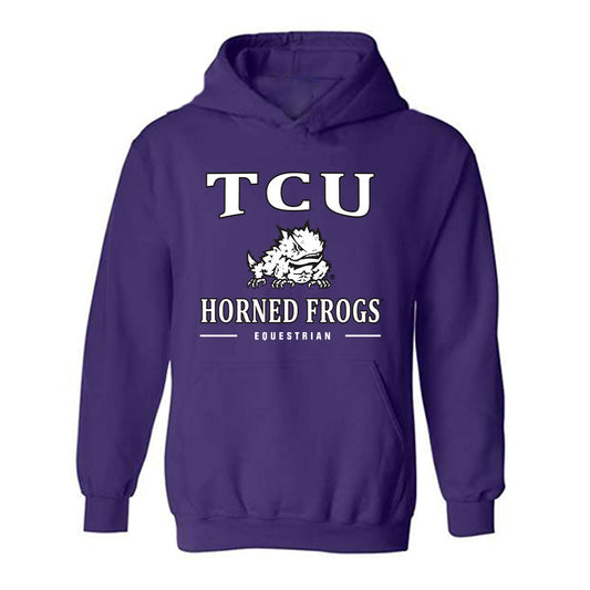 TCU - NCAA Equestrian : Cassandra Hacking - Classic Shersey Hooded Sweatshirt-0