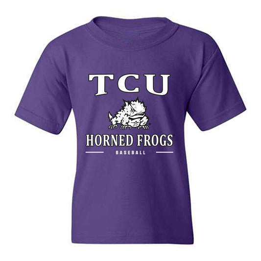 TCU - NCAA Baseball : Preston Gamster - Classic Shersey Youth T-Shirt-0