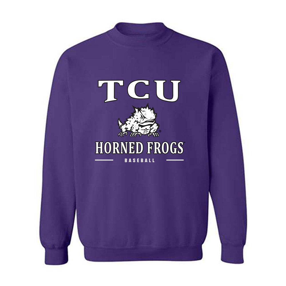 TCU - NCAA Baseball : Nate Stern - Classic Shersey Crewneck Sweatshirt-0