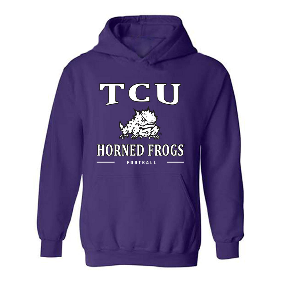TCU - NCAA Football : Anders Corn - Classic Shersey Hooded Sweatshirt-0