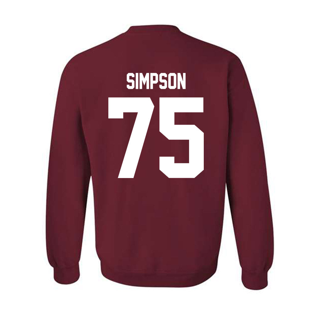 Indiana - NCAA Football : Sam Simpson - Classic Shersey Crewneck Sweatshirt-1