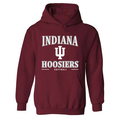Indiana - NCAA Softball : Aubree Hooks - Classic Shersey Hooded Sweatshirt-0