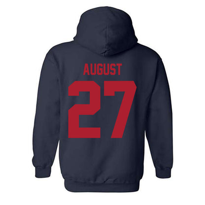 Liberty - NCAA Baseball : Tyler August - Classic Shersey Hooded Sweatshirt-1