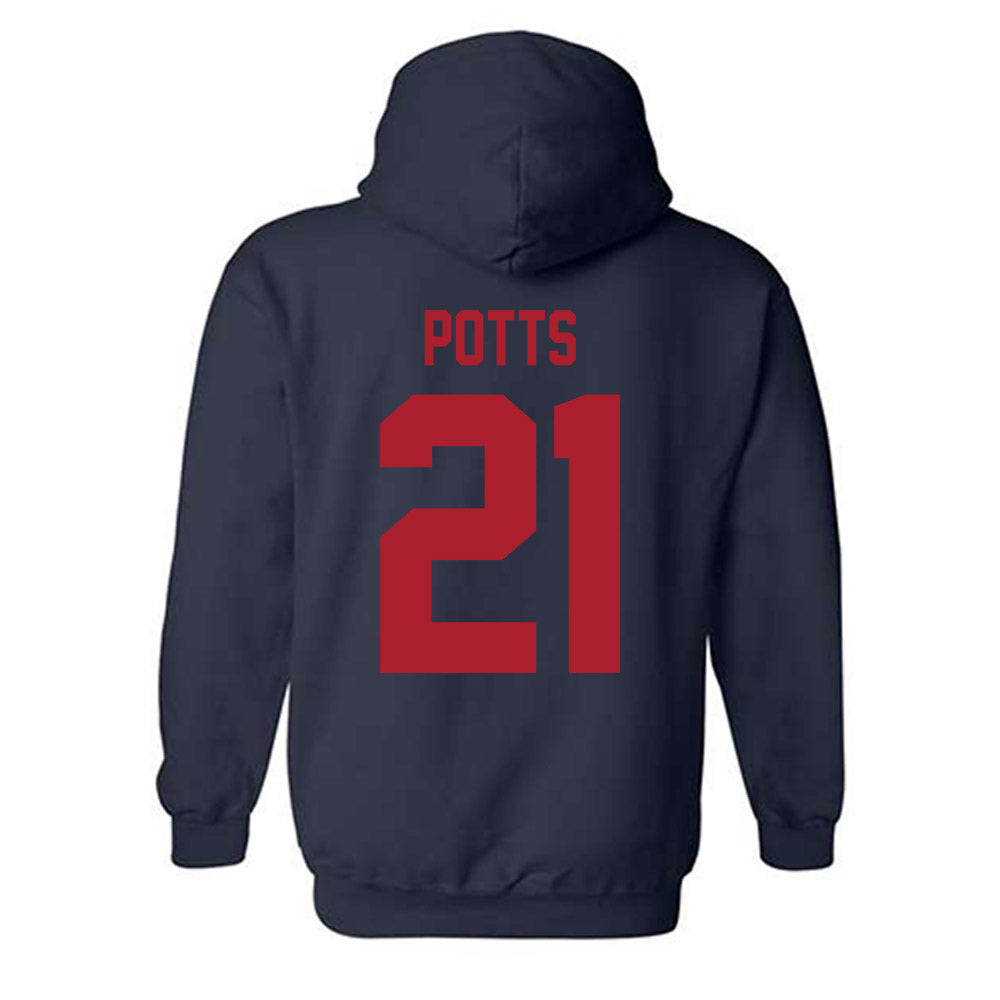 Liberty - NCAA Baseball : Jake Potts - Classic Shersey Hooded Sweatshirt-1