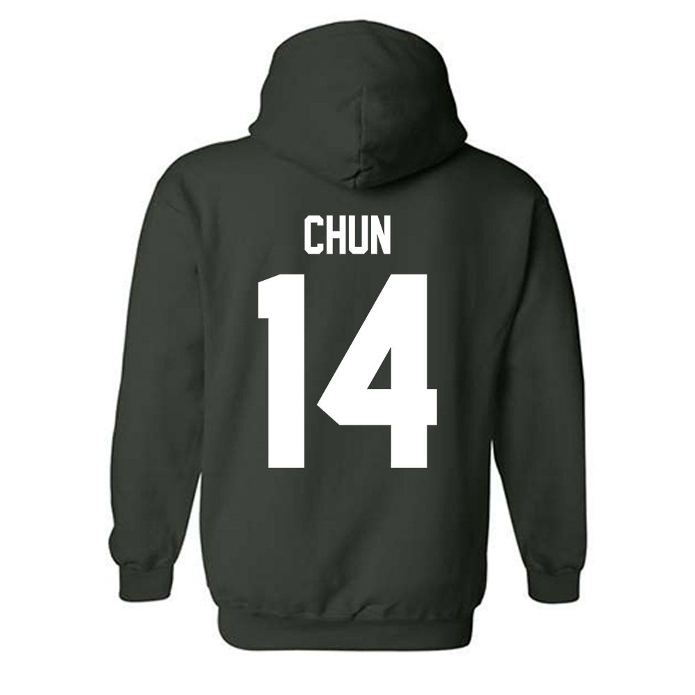 Tulane - NCAA Baseball : Tanner Chun - Classic Shersey Hooded Sweatshirt-1