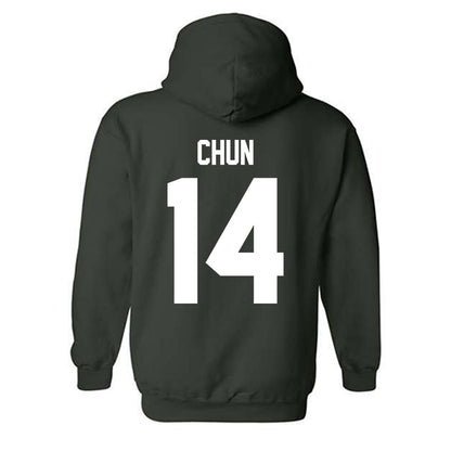 Tulane - NCAA Baseball : Tanner Chun - Classic Shersey Hooded Sweatshirt-1