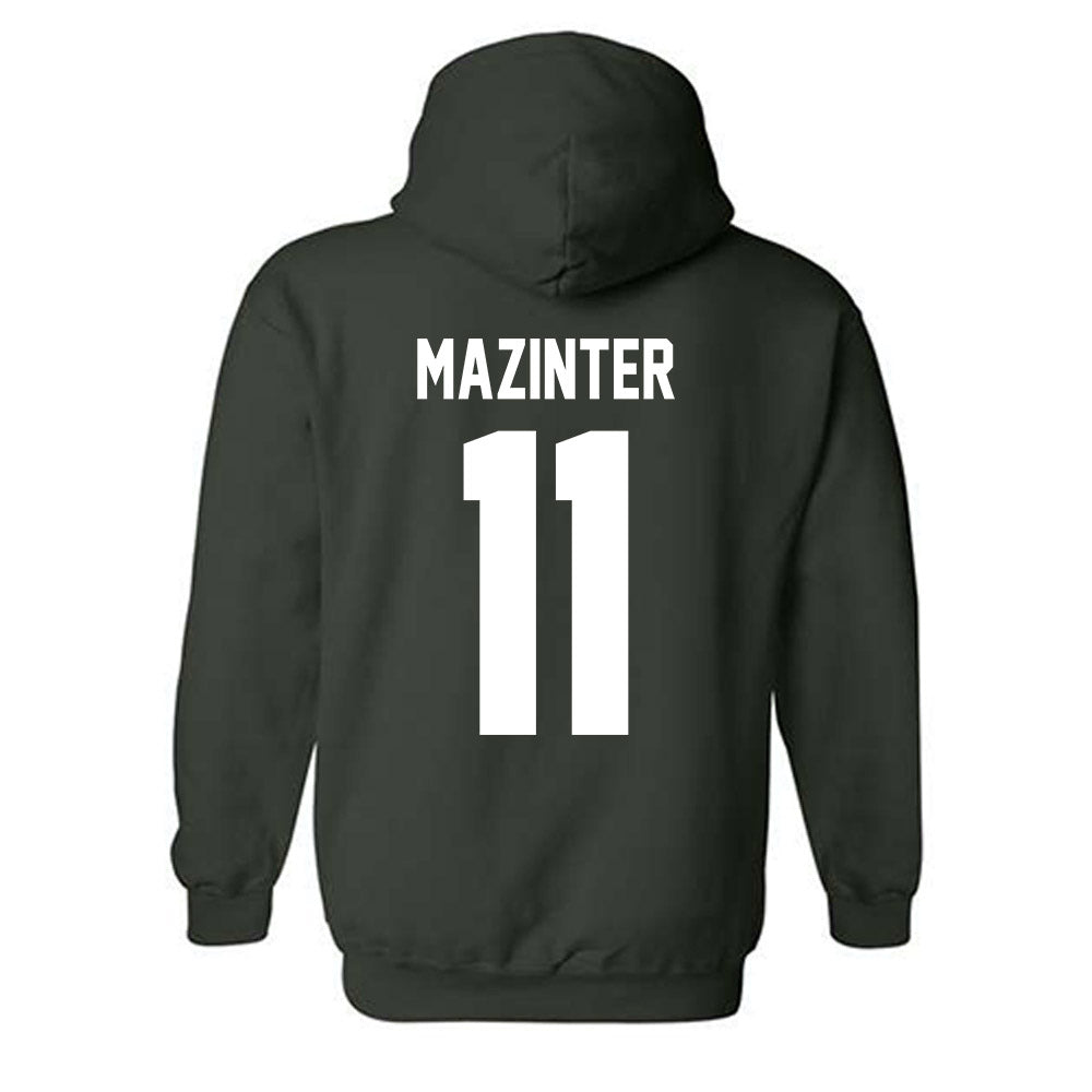 Tulane - NCAA Baseball : Max Mazinter - Classic Shersey Hooded Sweatshirt-1