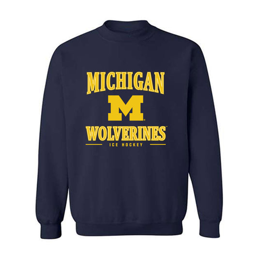 Michigan - NCAA Men's Ice Hockey : Garrett Schifsky - Classic Shersey Crewneck Sweatshirt-0