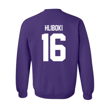 Northwestern - NCAA Baseball : Sam Hliboki - Classic Shersey Crewneck Sweatshirt-1