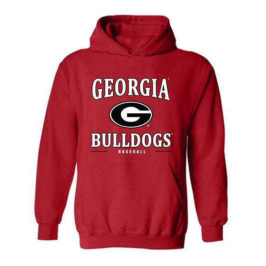 Georgia - NCAA Baseball : Andrew Behnke - Classic Shersey Hooded Sweatshirt-0