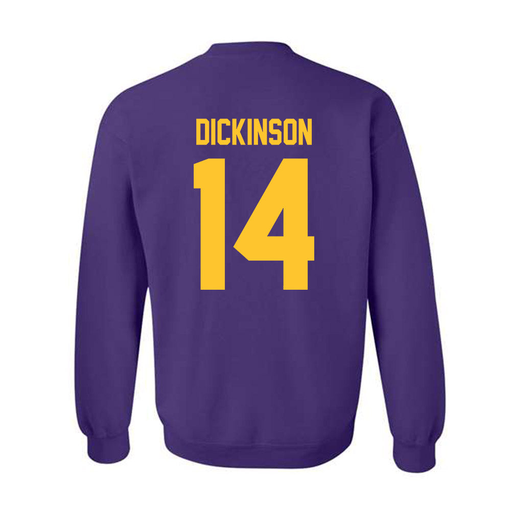 LSU - NCAA Baseball : Daniel Dickinson - Classic Shersey Crewneck Sweatshirt-1