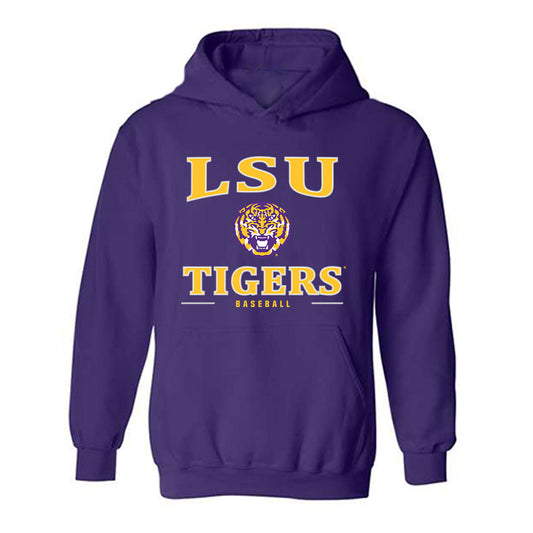 LSU - NCAA Baseball : Zion Theophilus - Classic Shersey Hooded Sweatshirt-0