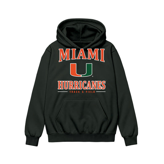 Miami - NCAA Women's Track & Field : Nikolia Poirazidi - Classic Shersey Hooded Sweatshirt-0