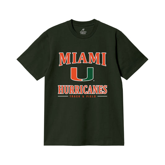 Miami - NCAA Women's Track & Field : Nikolia Poirazidi - Classic Shersey Heavy Cotton™ T-Shirt-0