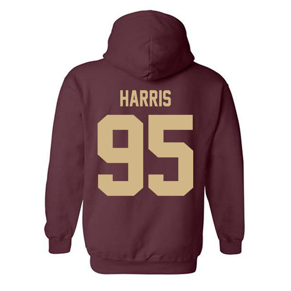 Texas State - NCAA Football : Jaylen Harris - Classic Shersey Hooded Sweatshirt-1