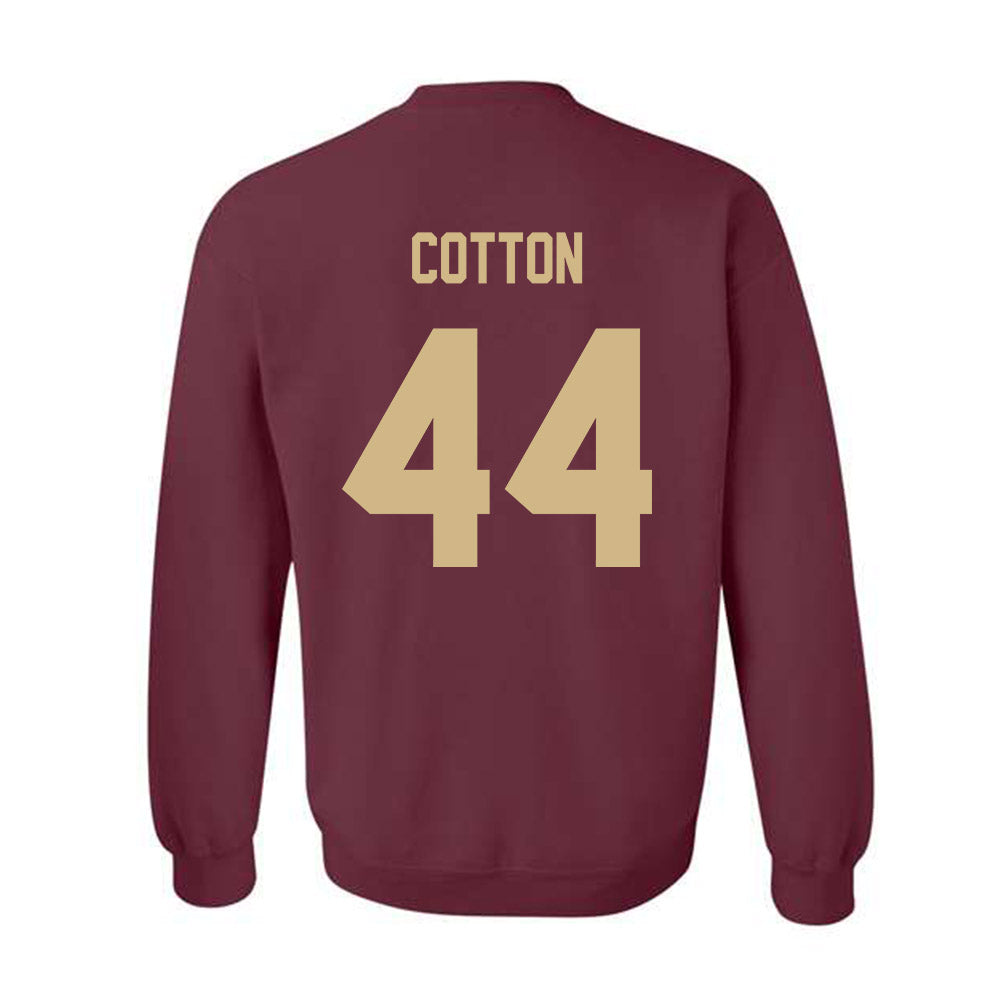 Texas State - NCAA Baseball : Jackson Cotton - Classic Shersey Crewneck Sweatshirt-1