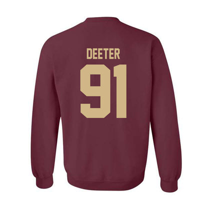 Texas State - NCAA Football : Jp Deeter - Classic Shersey Crewneck Sweatshirt-1