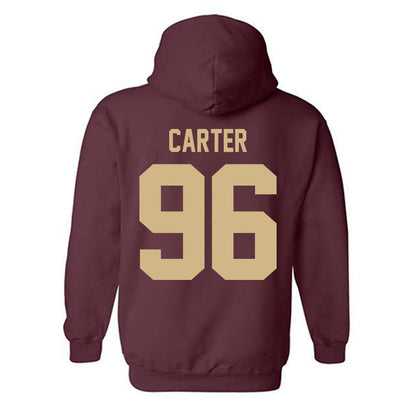 Texas State - NCAA Football : Bryce Carter - Classic Shersey Hooded Sweatshirt-1