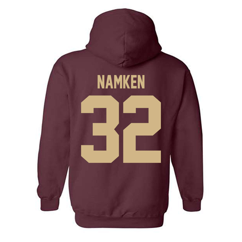 Texas State - NCAA Baseball : Clayton Namken - Classic Shersey Hooded Sweatshirt-1