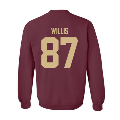 Texas State - NCAA Football : Kristopher Willis - Classic Shersey Crewneck Sweatshirt-1